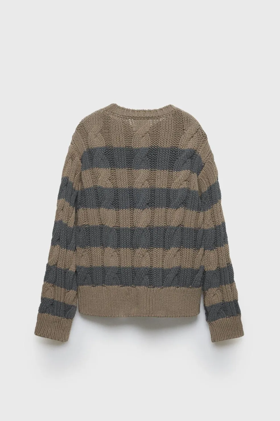 Z3D SWEATER MALHA DE CABO ÀS RISCAS-ZARA Online