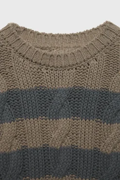 Z3D SWEATER MALHA DE CABO ÀS RISCAS-ZARA Online