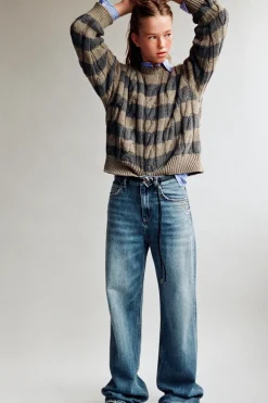 Z3D SWEATER MALHA DE CABO ÀS RISCAS-ZARA Online