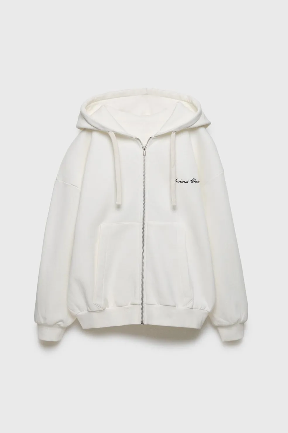 Z3D SWEATSHIRT CAPUZ TEXTO BORDADO-ZARA New