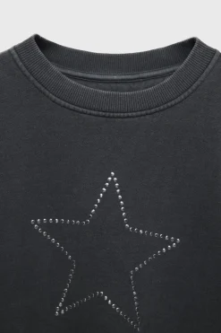 Z3D SWEATSHIRT ESTRELA COM TACHAS-ZARA Store