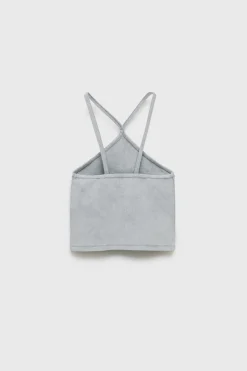 Z3D TOP HALTER COM TACHAS-ZARA Fashion