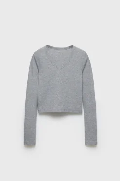 Z3D T-SHIRT CANELADA BÁSICA-ZARA Cheap