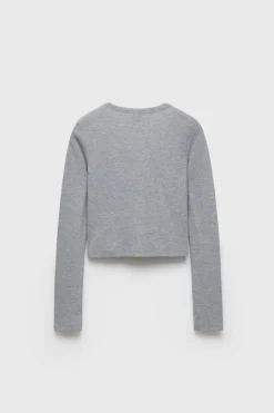 Z3D T-SHIRT CANELADA BÁSICA-ZARA Cheap