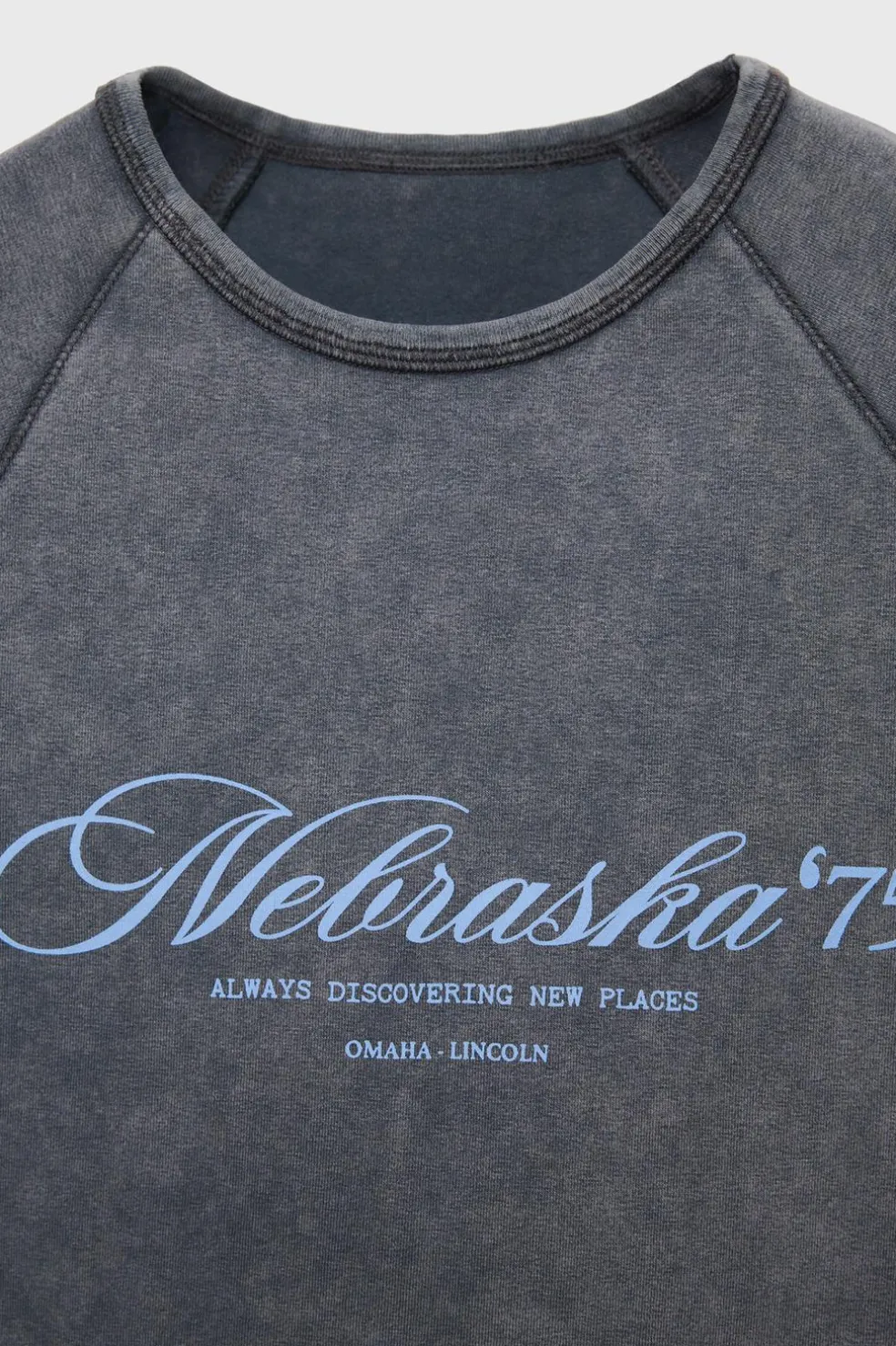 Z3D T-SHIRT COM MENSAGEM NEBRASKA-ZARA Hot