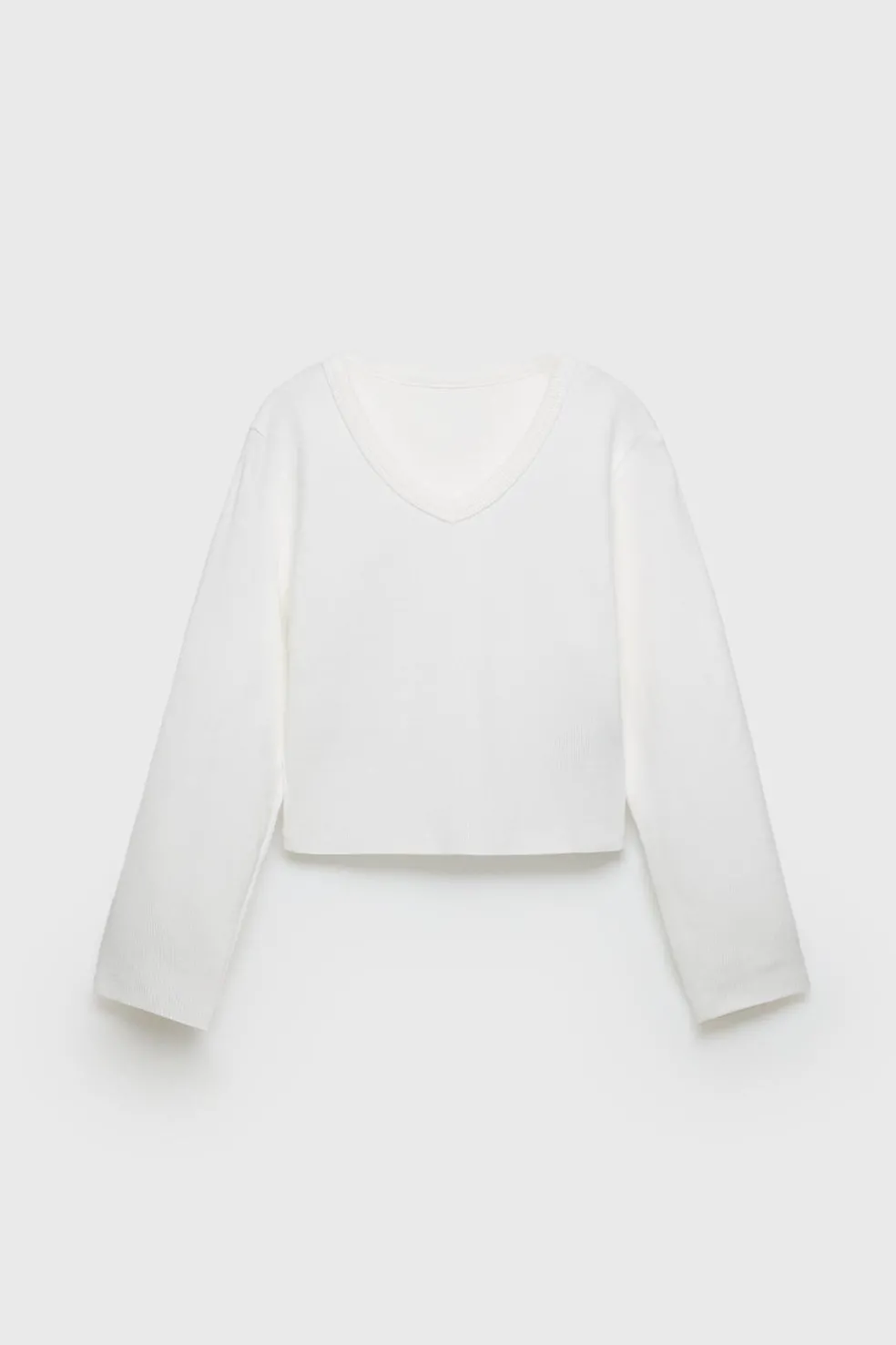 Z3D T-SHIRT COM NERVURAS E DECOTE EM PICO-ZARA Shop