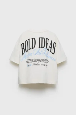 Z3D T-SHIRT OVERSIZE COM TEXTO-ZARA Hot