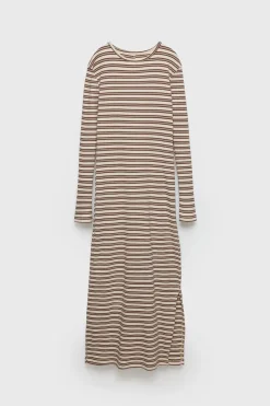 Z3D VESTIDO MIDI RIB ÀS RISCAS-ZARA Shop